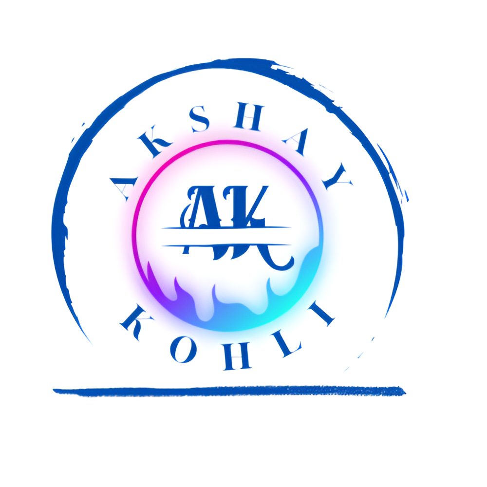 Akshay Kholi Name Logo